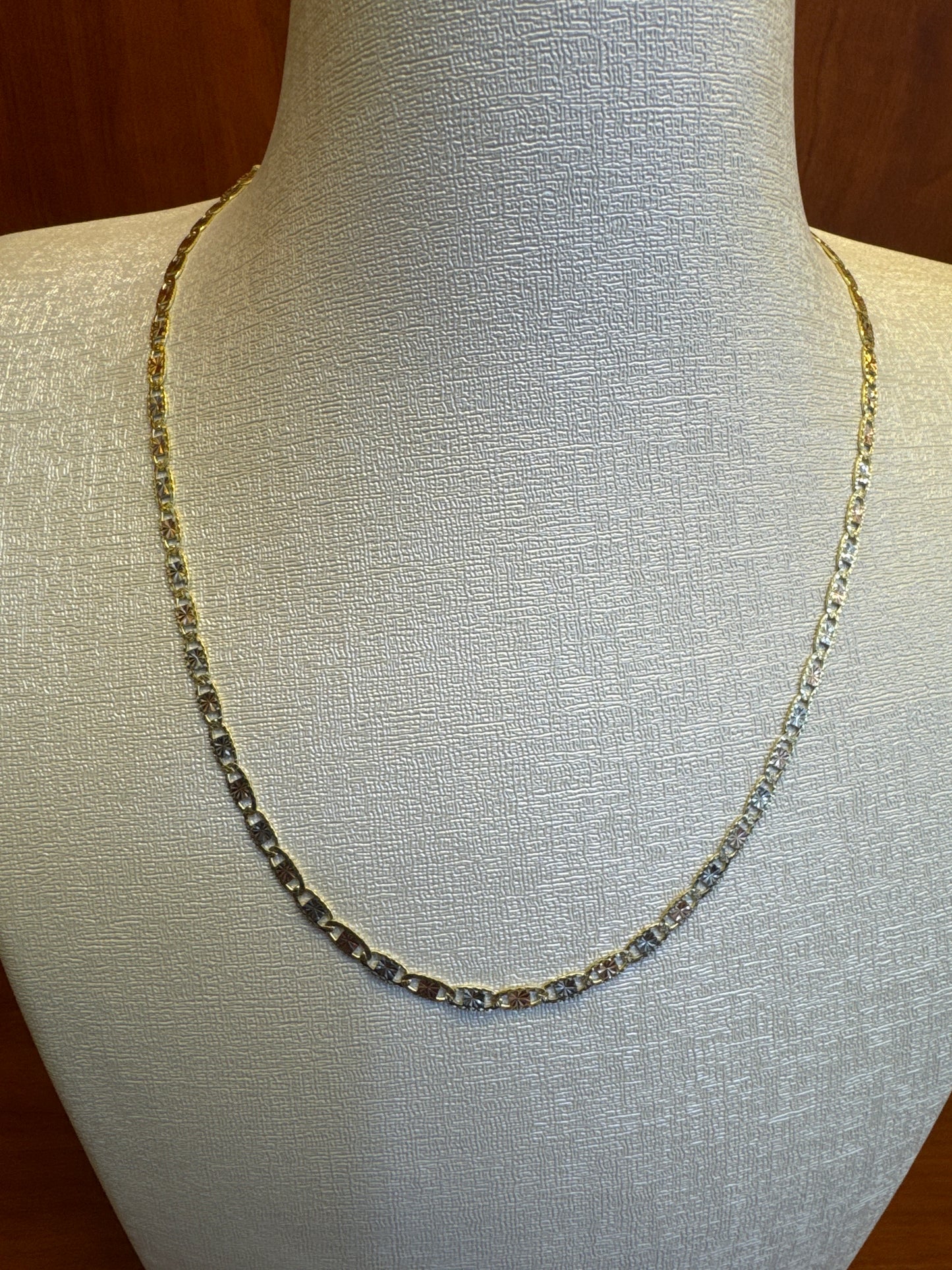 14k valantino chian 18inc