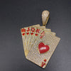 New 14kt Deck Of Cards Pendant