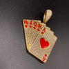 New 14kt Deck Of Cards Pendant