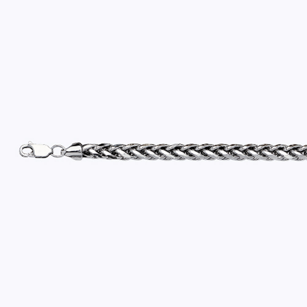 10K 4MM WHITE GOLD PALM 22" CHAIN NECKLACE (AVAILABLE IN LENGTHS 7" - 30")