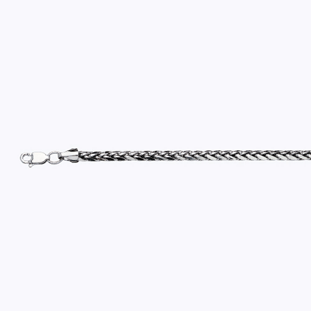 10K 3MM WHITE GOLD PALM 20" CHAIN NECKLACE (AVAILABLE IN LENGTHS 7" - 30")