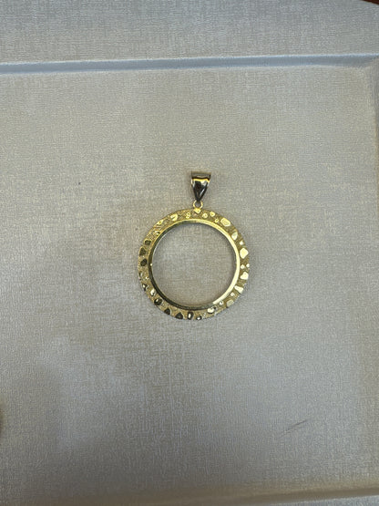 14k nugget bezel 11g 22k centenario coin 41.6g year 1947