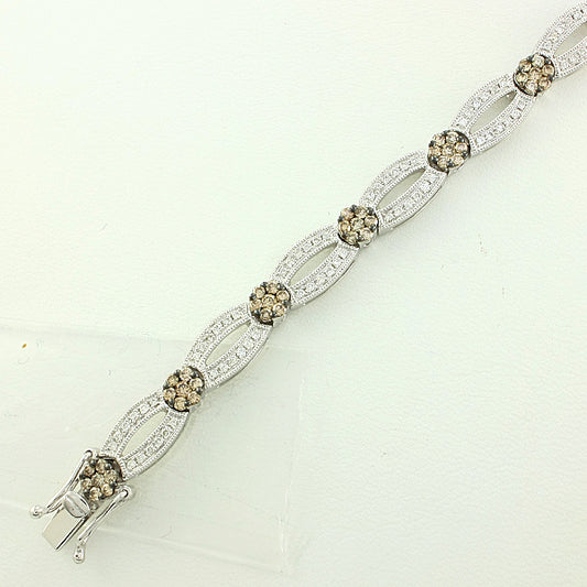 14KW 2.00CTW CHAMPAGNE DIA BRACELET