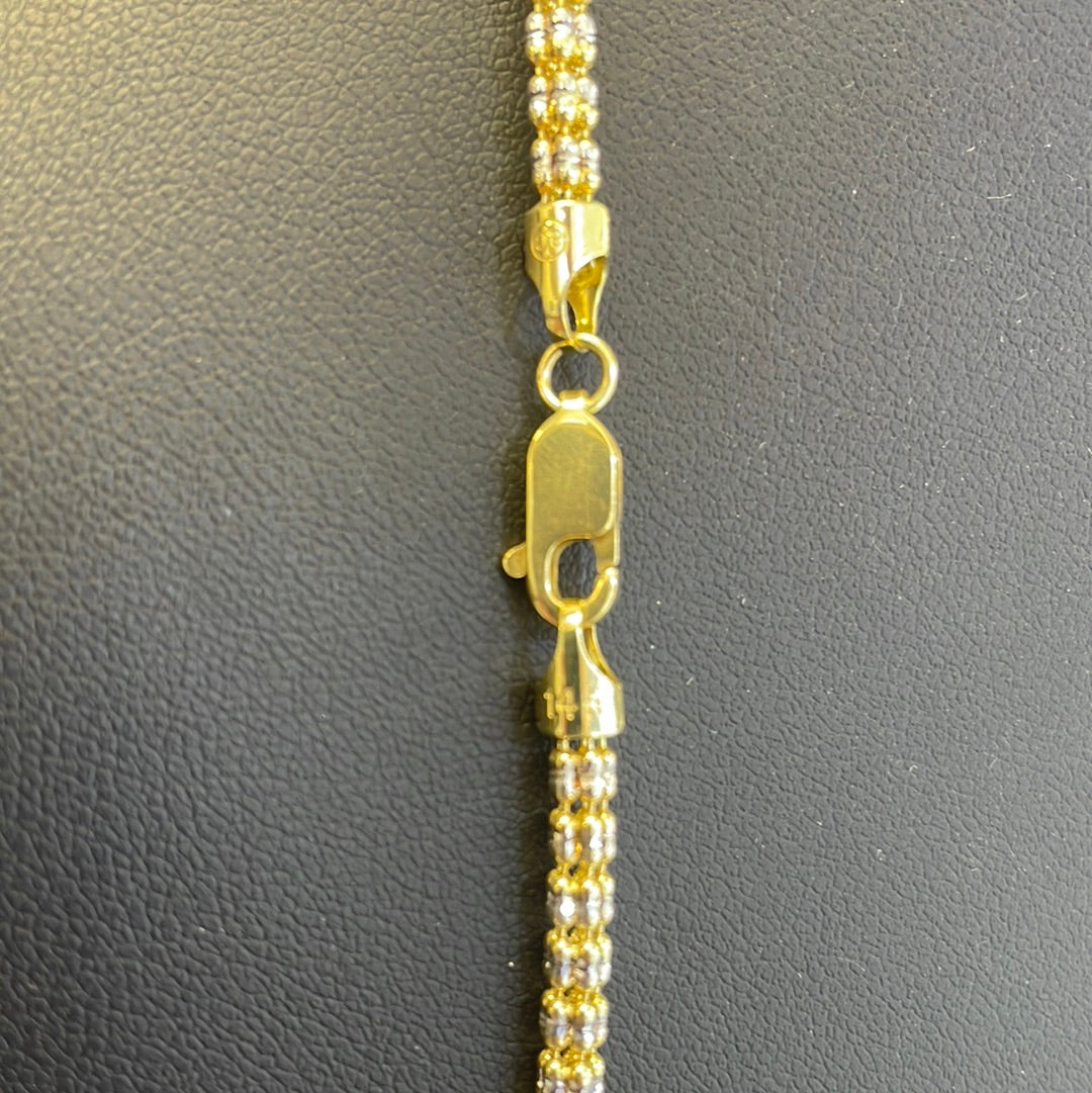 New 14kt Ice Chain